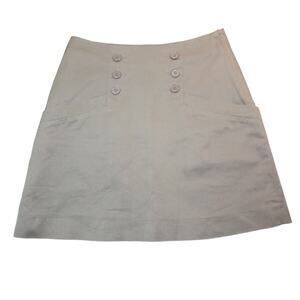 H&M Women’s Olive Green Pencil Skirt Side Pockets Size 6 EUC